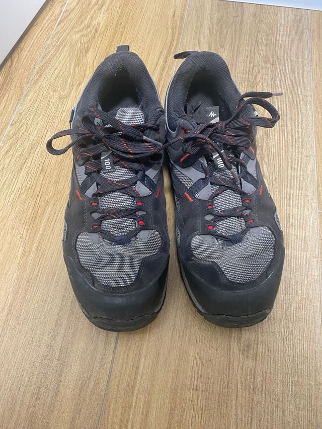 Zapatillas Montaña Quechua Talla 41 Gris