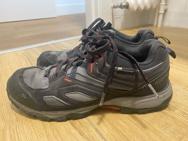 Zapatillas Montaña Quechua Talla 41 Gris