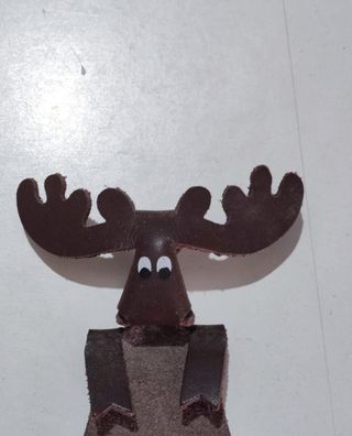 Segnalibro Renna in Pelle