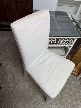 Mesa de cristal con 6 sillas