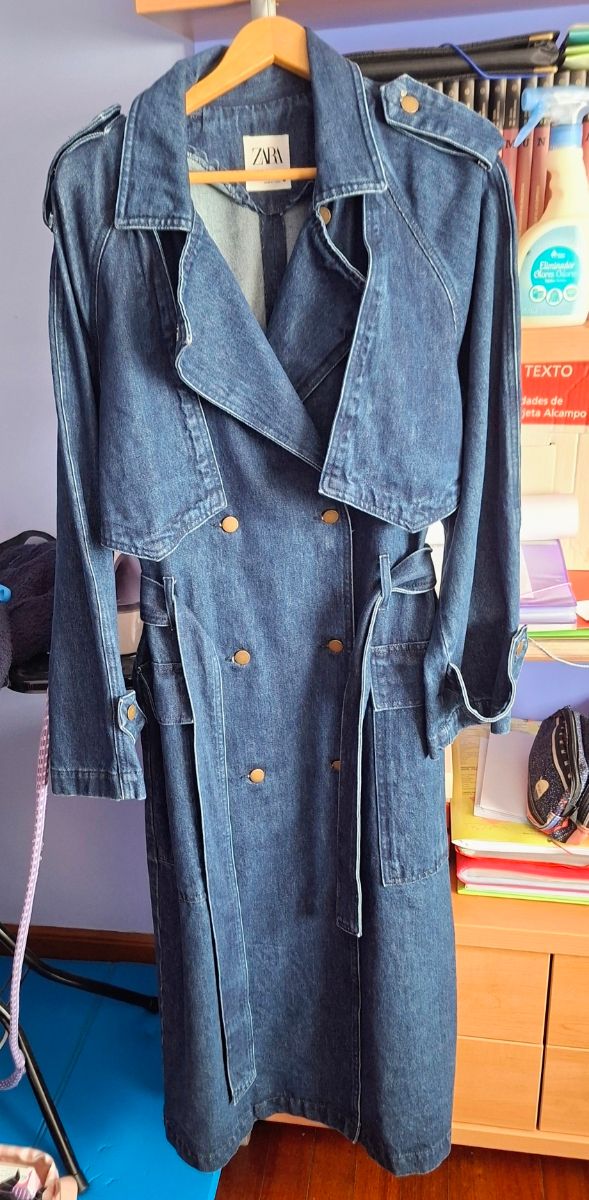 Trench in denim Zara