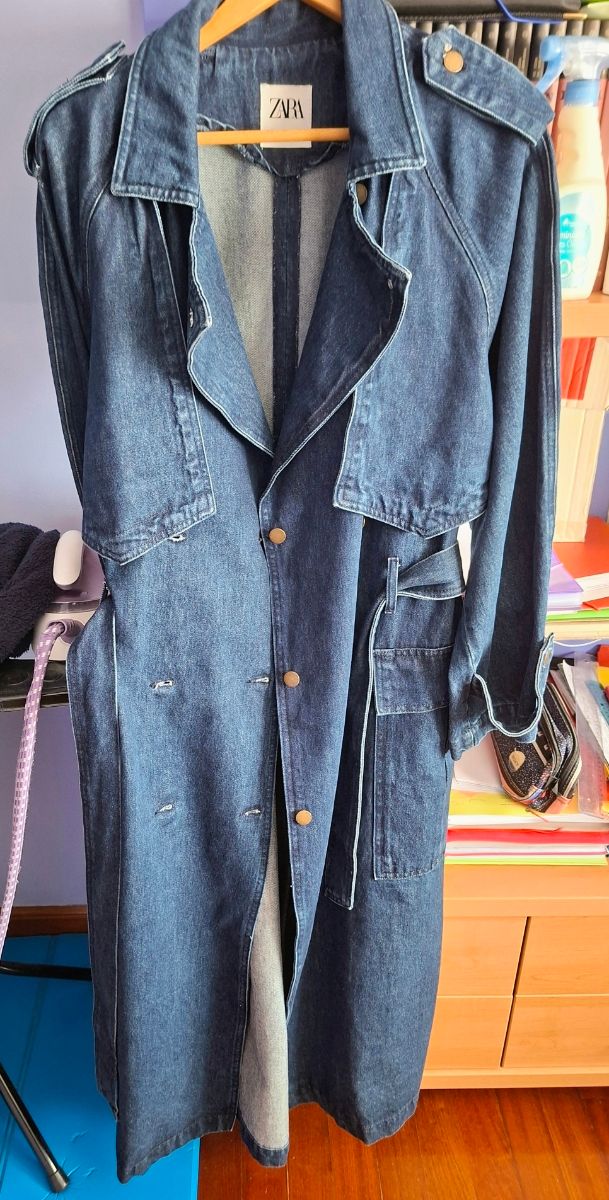 Trench in denim Zara