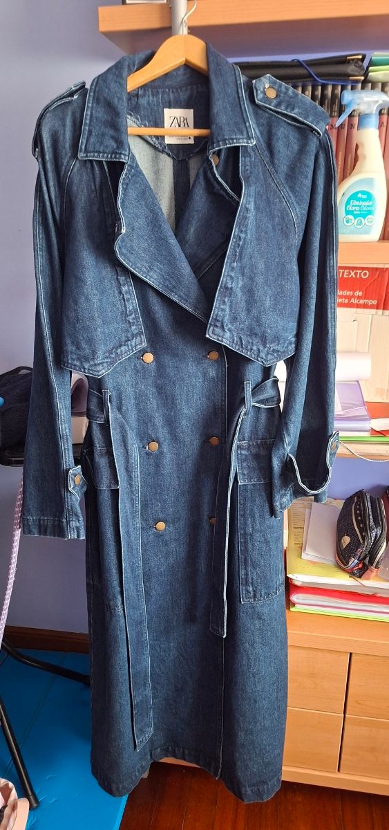 Trench in denim Zara