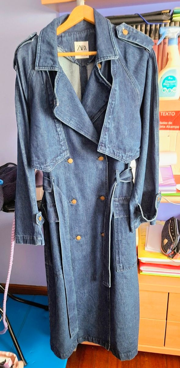 Trench in denim Zara