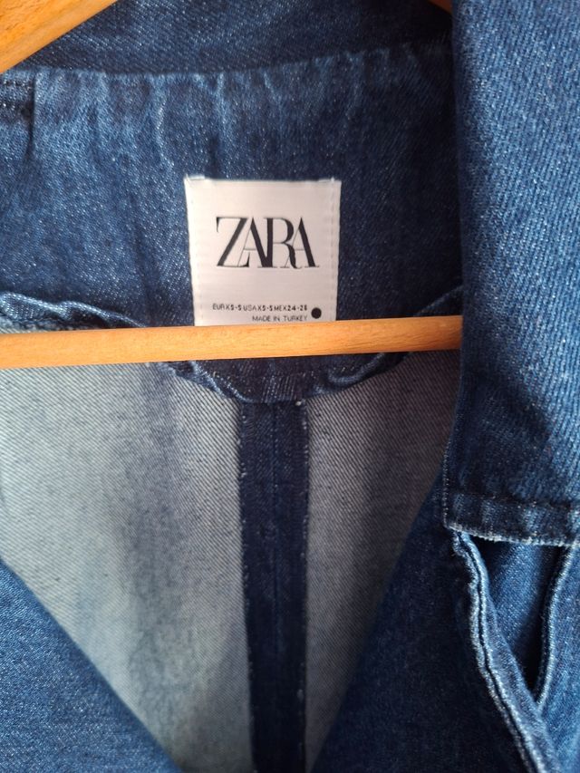 Trench in denim Zara