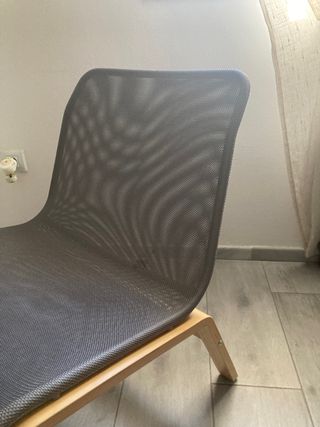 Poltrona Ikea Retro grigia e gialla