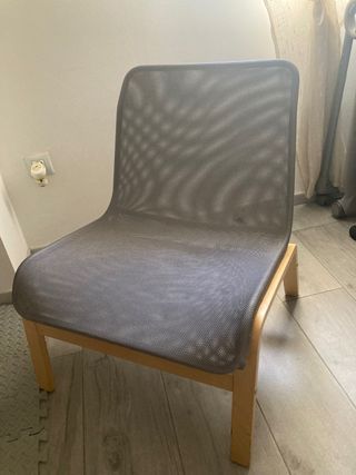 Poltrona Ikea Retro grigia e gialla