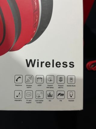 Cuffie wireless rosse