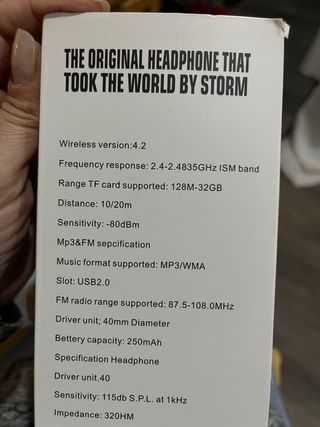 Cuffie wireless rosse