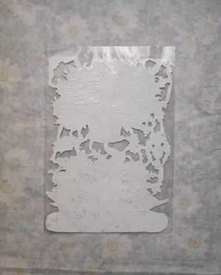 Lámina cromos troquelados flores barco