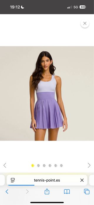 Vestido deportivo Wilson morado con malla