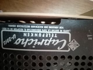 Radio Telefunken Capricho Válvulas
