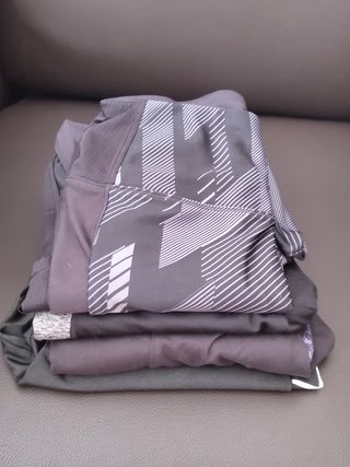Set di 4 collant sportivi neri e multicolori
