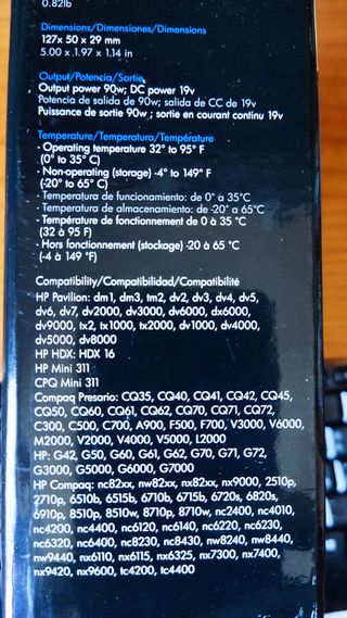 Adattatore Alimentazione HP Notebook Smart