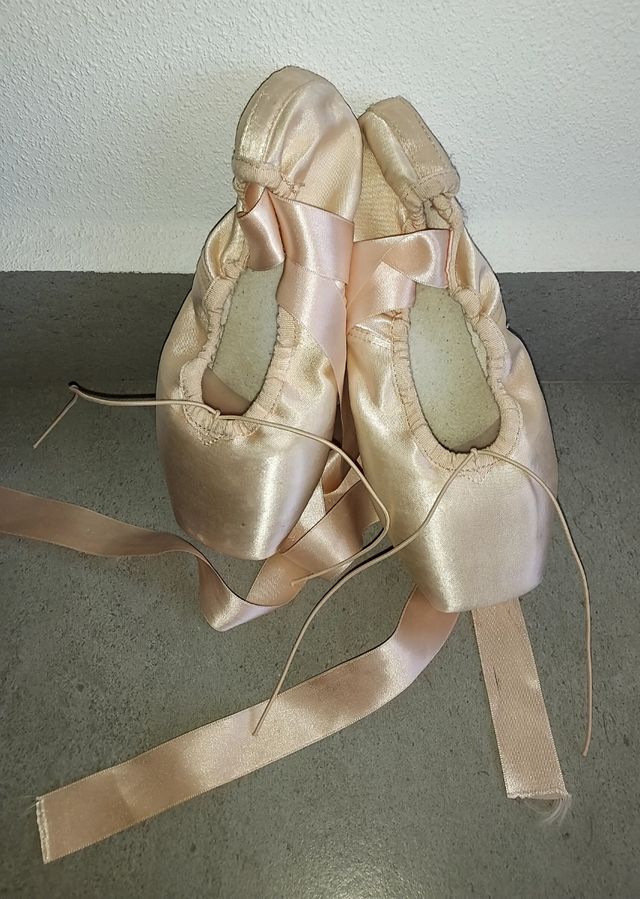 Puntas de ballet de satén