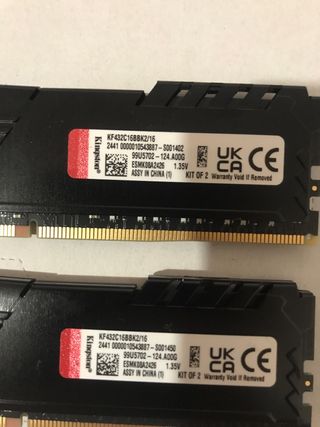 Memoria RAM Kingston Fury DDR4 3200mh,16GB (2x8GB)