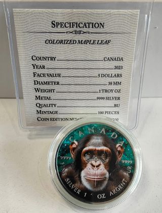 Monete canadesi in argento puro da 1 Oz