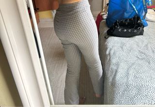 Pantalón Cuadros legging de Zara