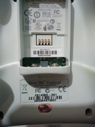Controller Xbox 360 con Chatpad