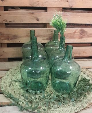 Conjunto Damajuanas Verdes aturquesadas