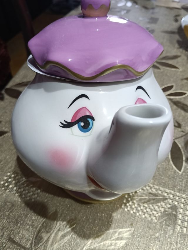 Tetera cerámica Bella y Bestia