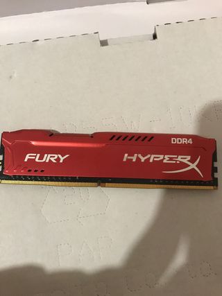 Memoria RAM HyperX Fury DDR4 8GB 2400mhz