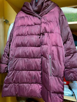 Chaquetón Granate El Corte Inglés Talla XXL /XL