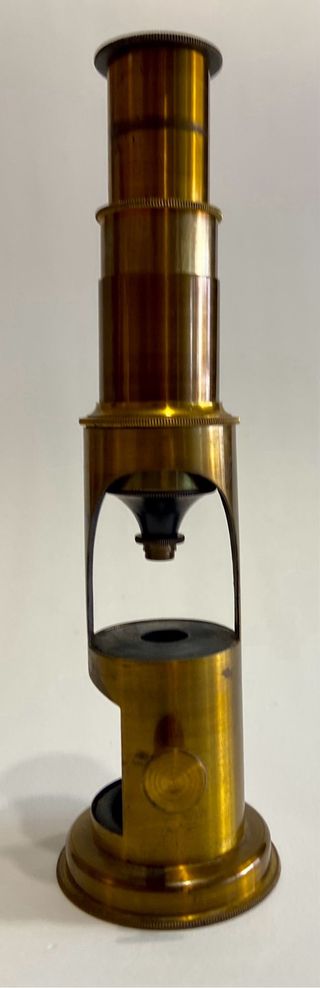 Antiguo Microscopio de Latón 1830