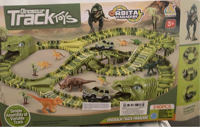 Scalextric de dinosaurios. Dinosaur Track Toys
