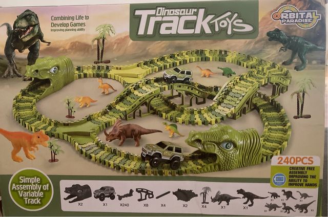 Scalextric de dinosaurios. Dinosaur Track Toys