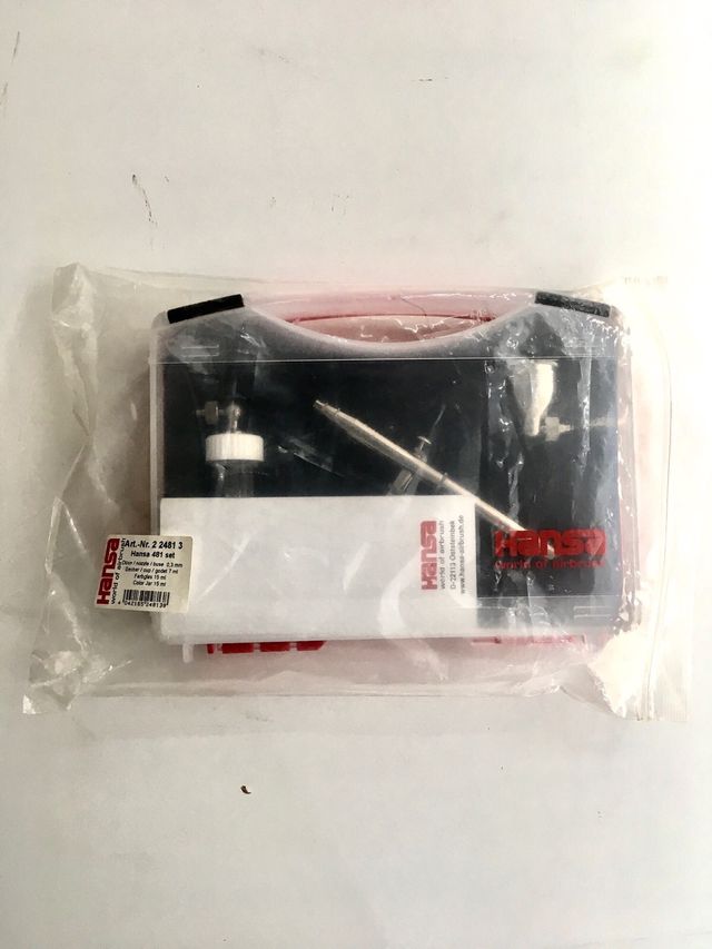 Aerógrafo Hansa con accesorios