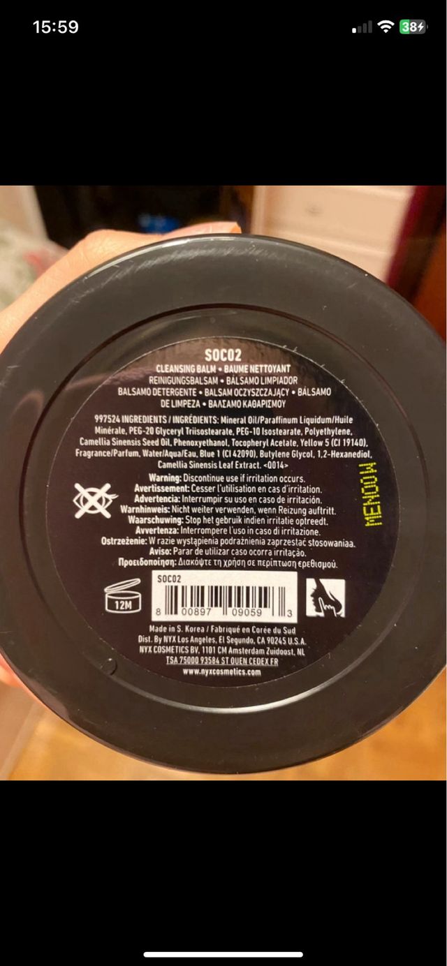 Bálsamo Limpiador NYX Stripped Off