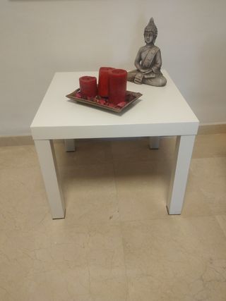Mesa auxiliar blanca Ikea