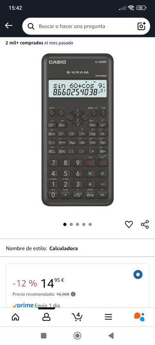 Calculadora Casio fx-82MS