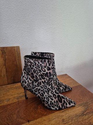 Botines Leopardo Tacón Aguja