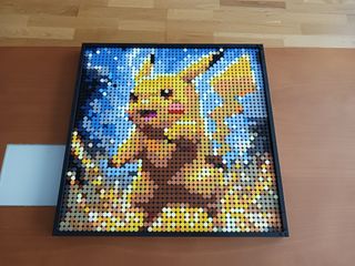 Cuadro Pixel Art Pikachu compatible con Lego