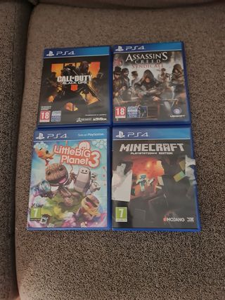 4 Juegos PS4: Call of Duty, Assassin's Creed, Litt