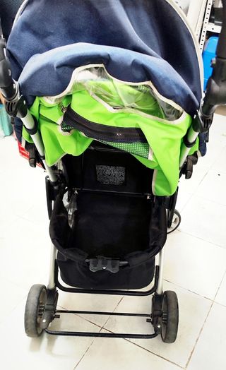 Silla de paseo Prenatal verde y azul