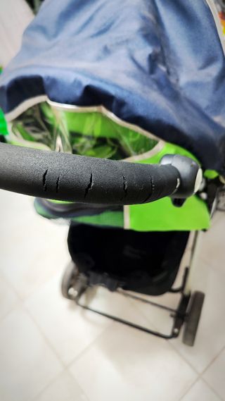 Silla de paseo Prenatal verde y azul