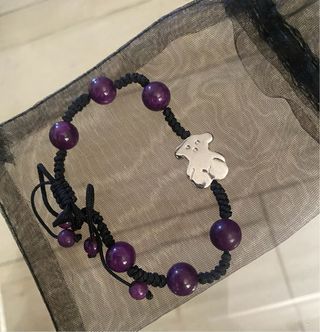 Pulsera Tous Morada y Plateada