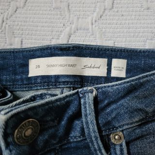 Jeans Skinny Subdued Blu Strappati taglia 25