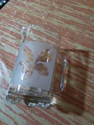 Caraffa cristallo decoro oro