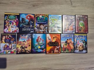 DVDs Animación: Ratatouille, Rey León, Sirenita