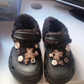 Zapatillas Negro Dorado Talla 36