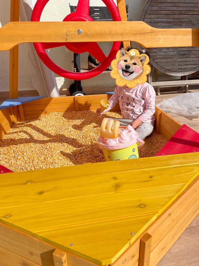 Arenero infantil barco madera