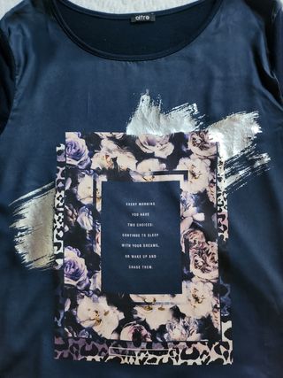 Maglietta Oltre blu navy