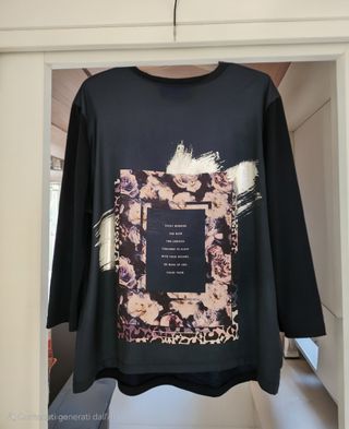 Maglietta Oltre blu navy