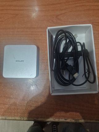 Proyector de bolsillo plateado