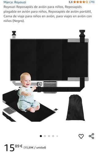 Reposapiés portartil de avión para niños