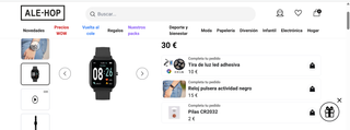 Smartwatch ALE-HOP Negro